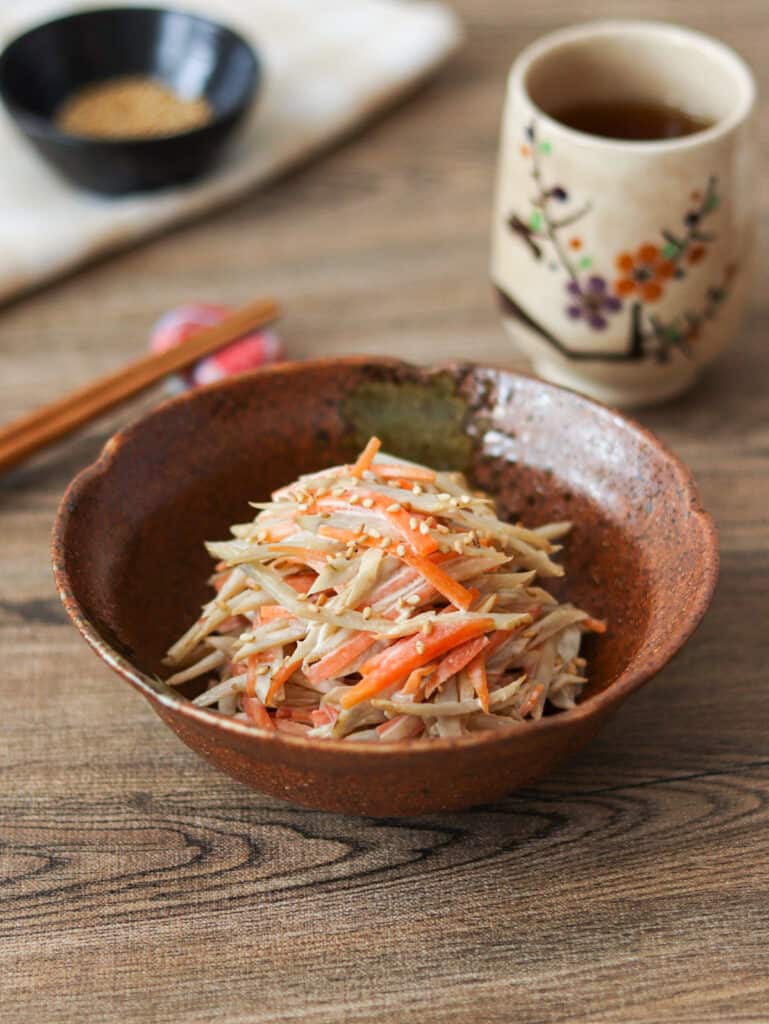 Gobo Salad (Burdock Root Salad with Mayonnaise) Umami Pot