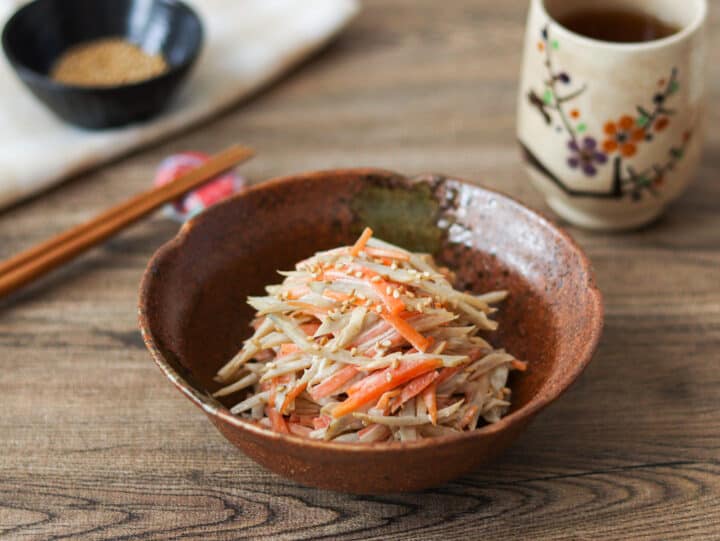 Gobo Salad (Burdock Root Salad with Mayonnaise) - Umami Pot