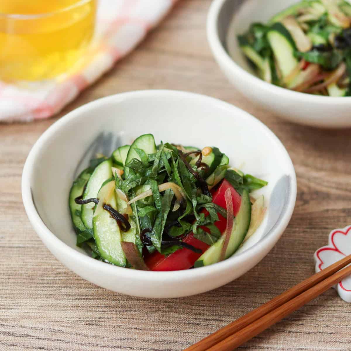 Japanese summer vegetable salad