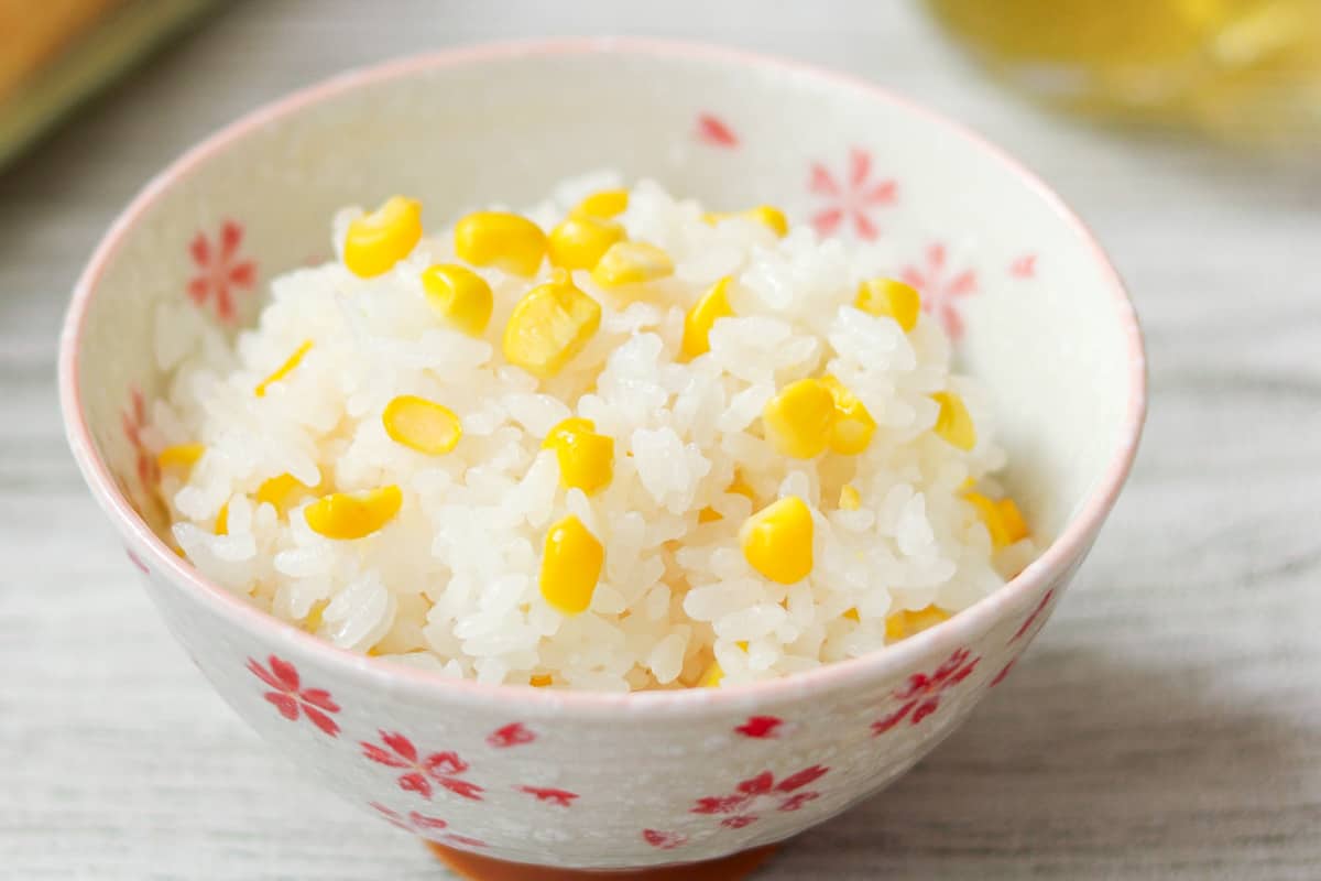 Japanese corn rice