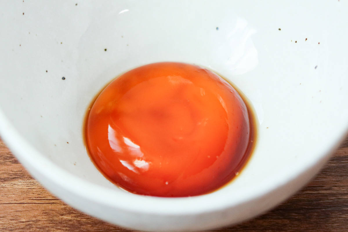 egg yolks pickled in soy sauce