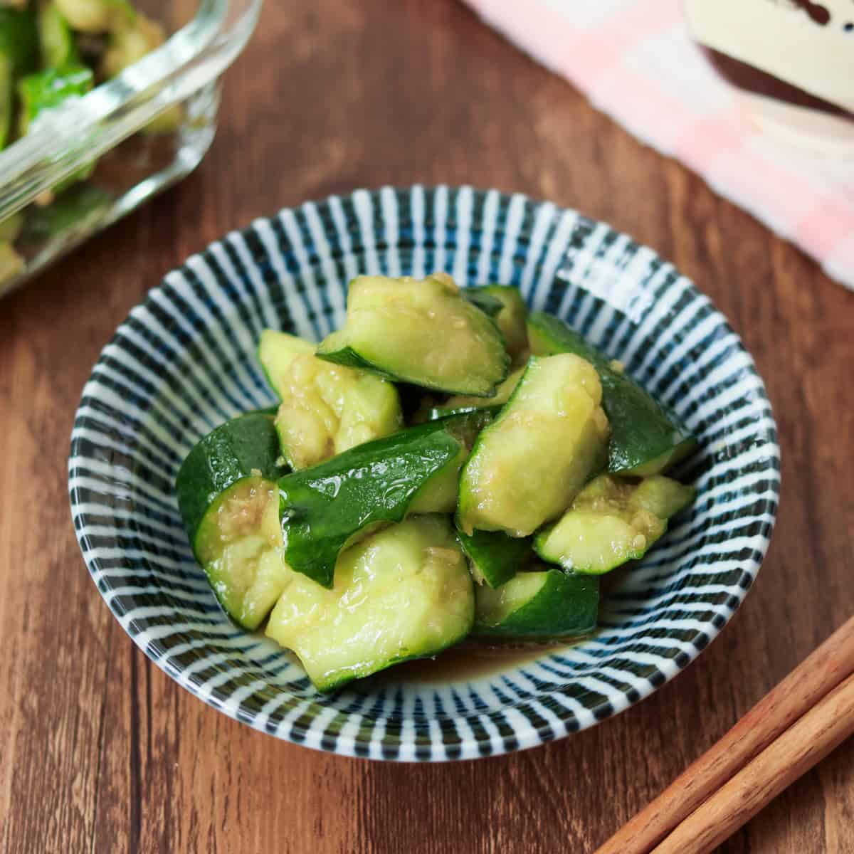 Tataki Kyuri (Japanese smashed cucumbers)