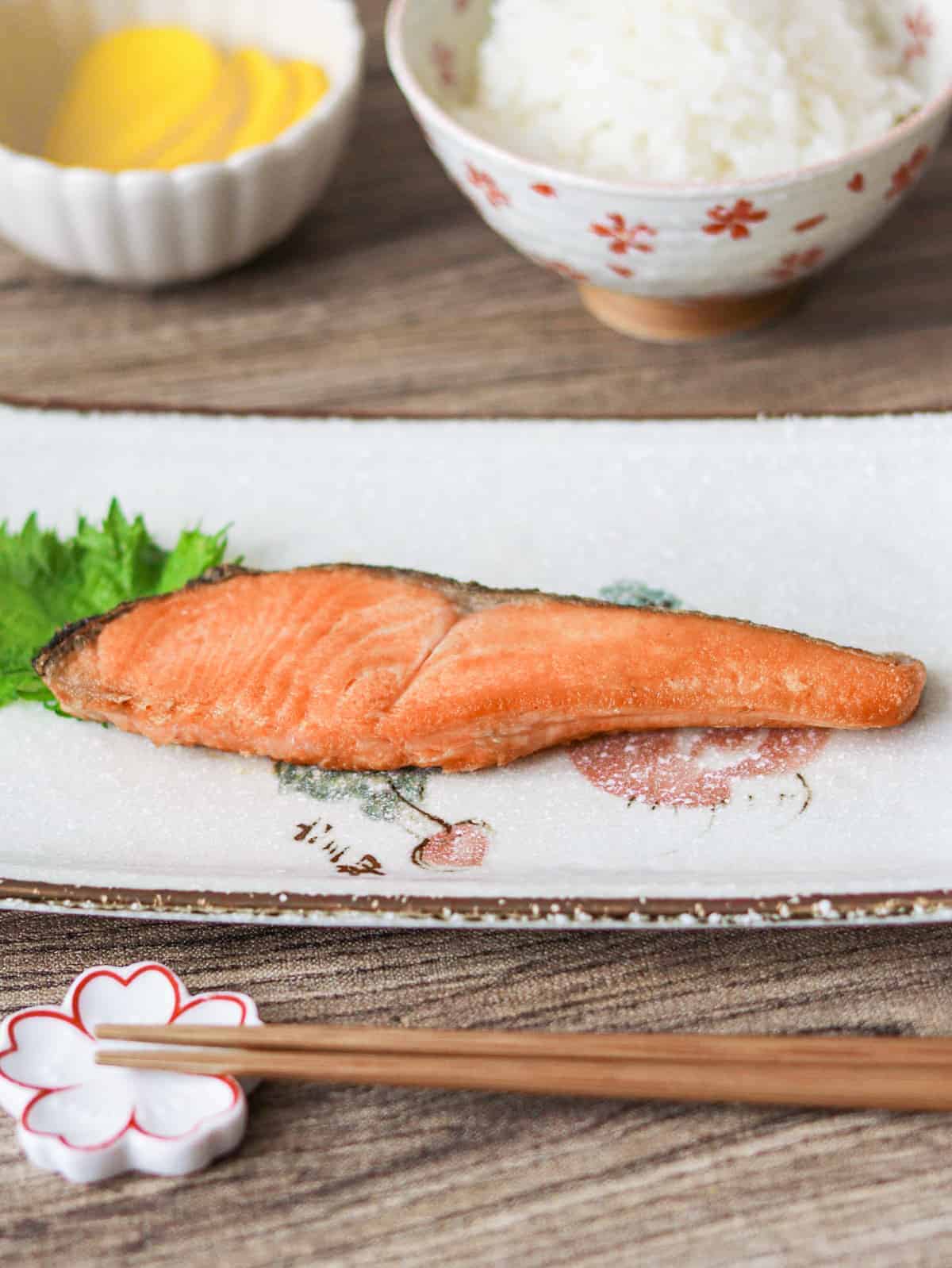 Ama-Shiozake (Japanese lightly salted salmon)