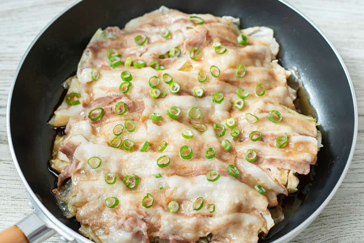 Japanese Pork and Cabbage with Ponzu Sauce