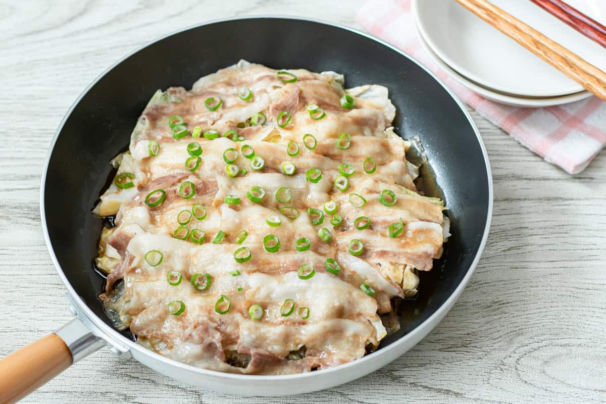 Japanese Pork and Cabbage with Ponzu Sauce