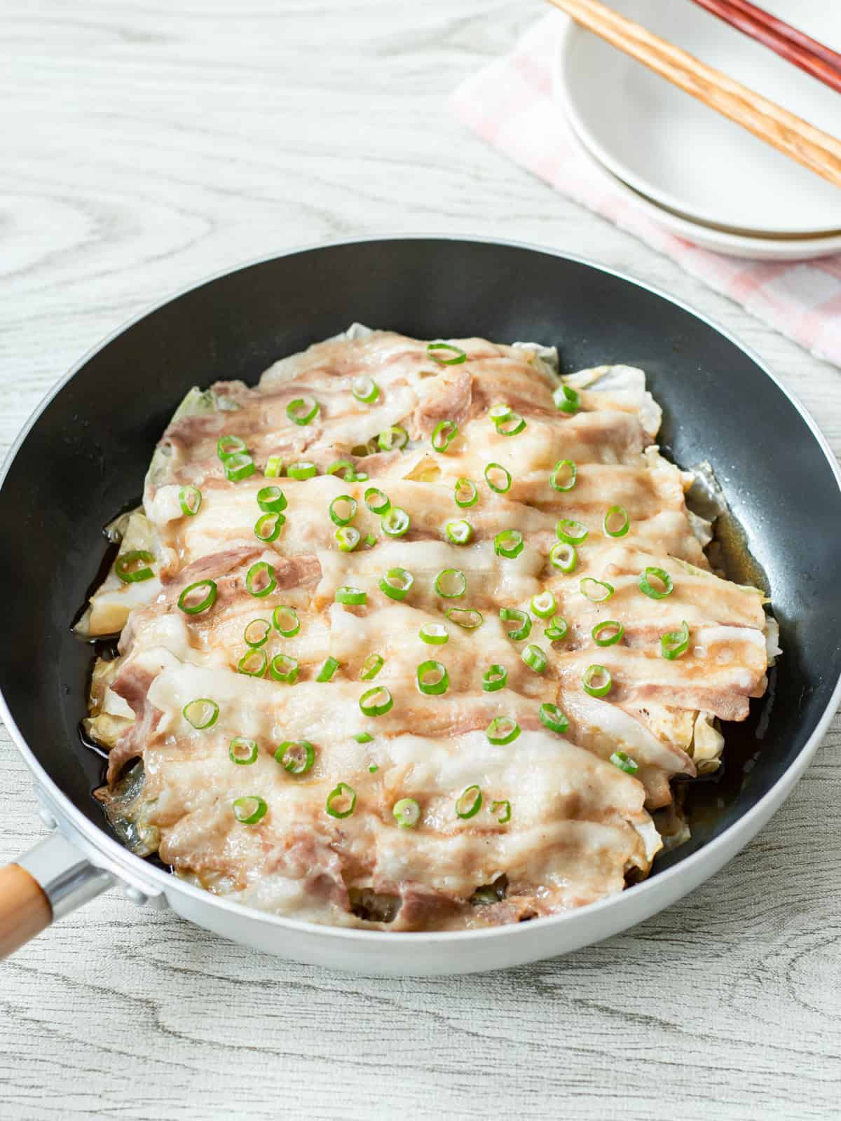 Japanese Pork and Cabbage with Ponzu Sauce