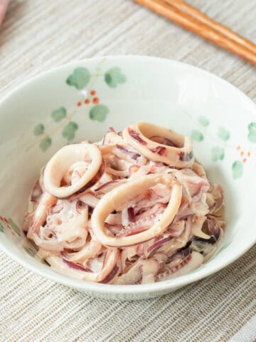 Japanese Squid Salad with Onions