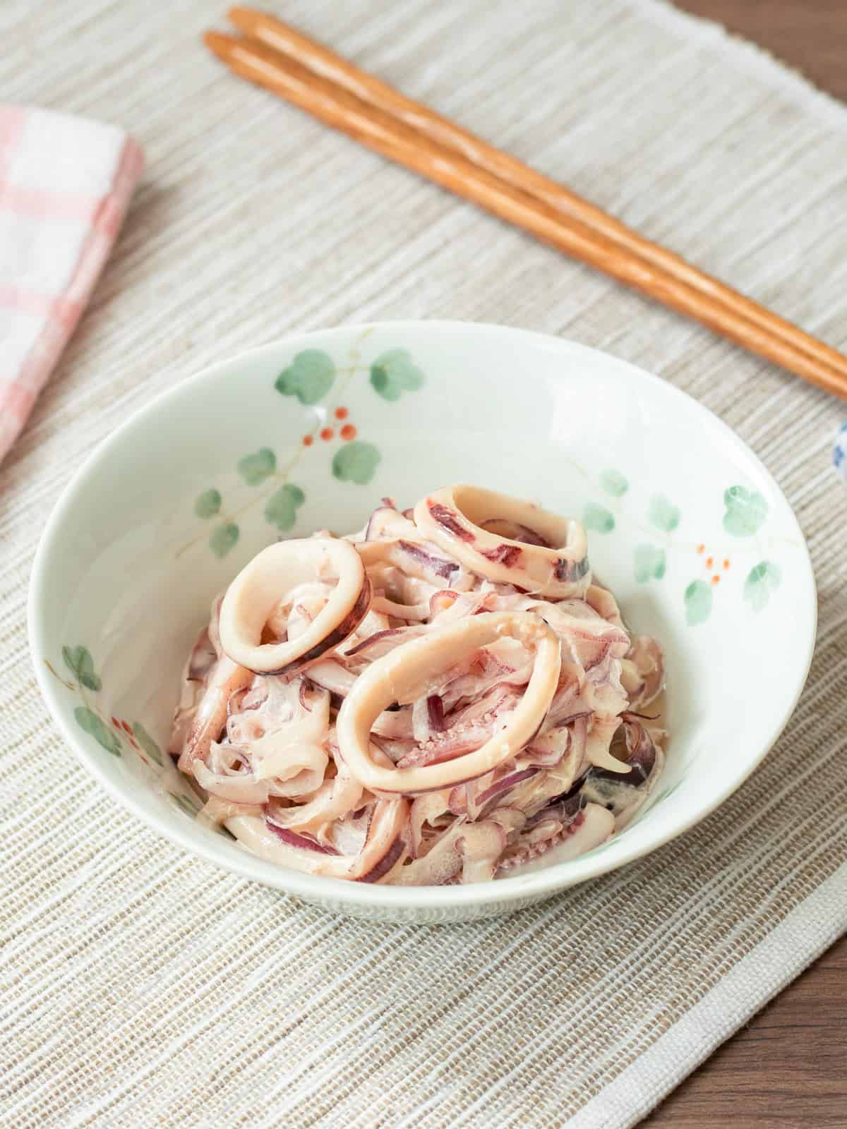 Japanese Squid Salad with Onions