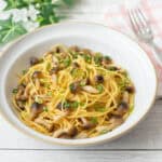 Wafu Pasta (Japanesem mushroom and butter soy sauce spaghetti)