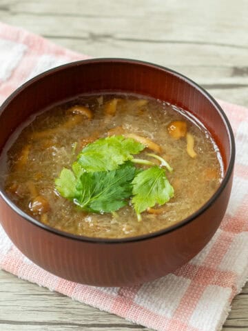 Mizore Jiru (Japanese grated daikon soup)