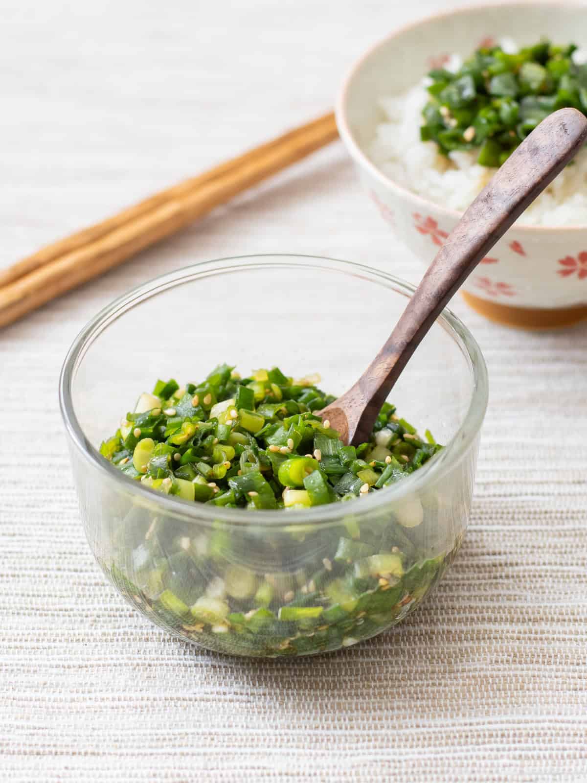 Japanese Savory Pickled Green Onions (Scallions)