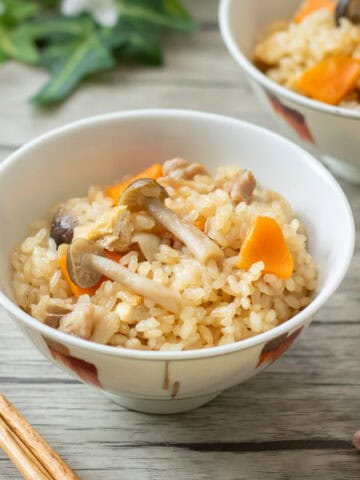 Takikomi Gohan (Japanese savory mixed rice)