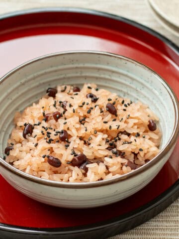 Traditional-Style Sekihan (Japanese red rice with adzuki beans)