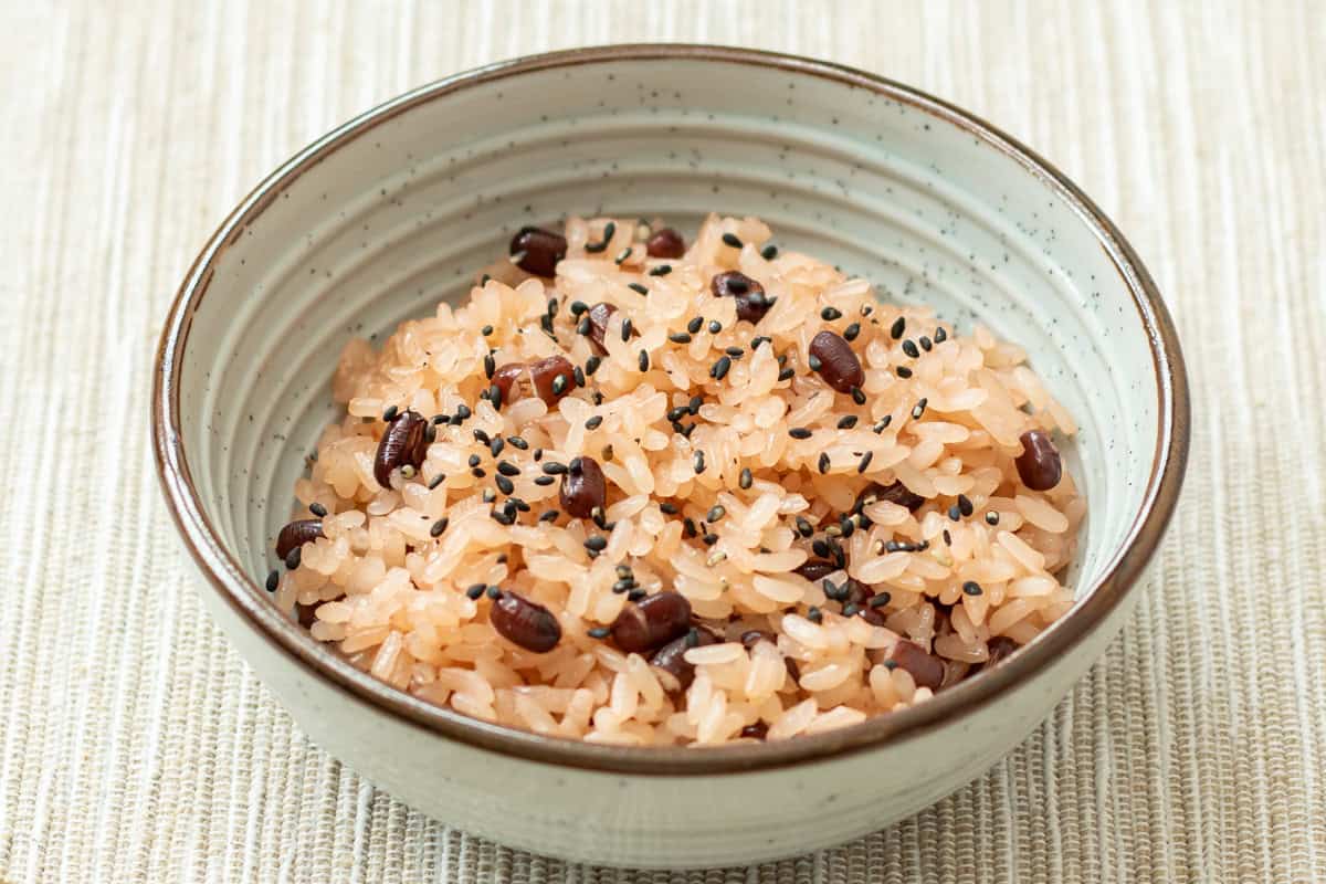 Traditional-Style Sekihan (Japanese red rice with adzuki beans)