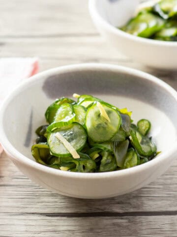 Cucumber Sunomono (Japanese cucumber salad)