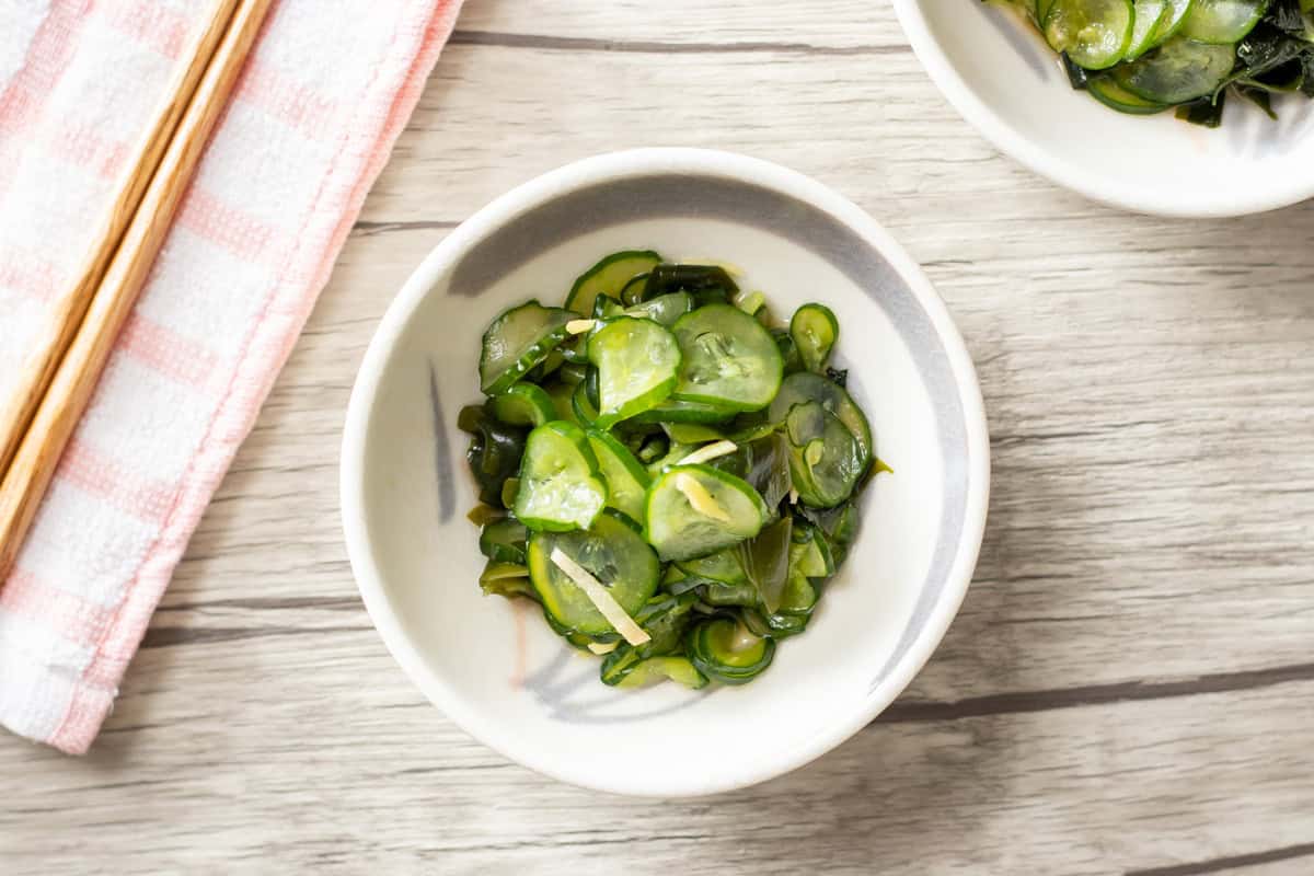 Cucumber Sunomono (Japanese cucumber salad)