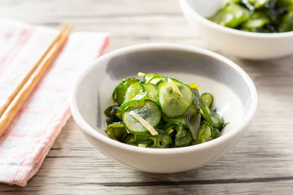 Cucumber Sunomono (Japanese cucumber salad)