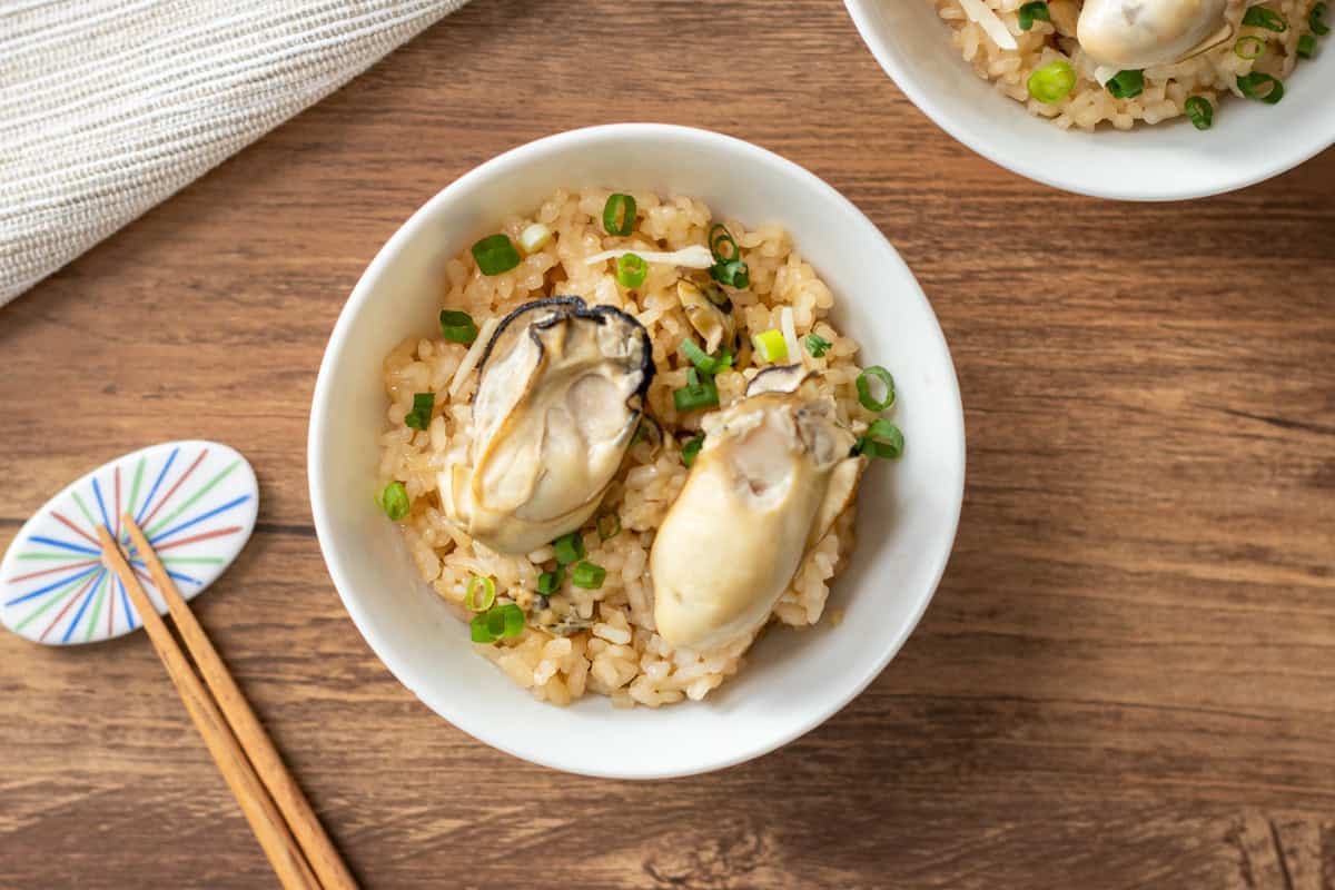 Kaki Gohan (Japanese oyster rice)