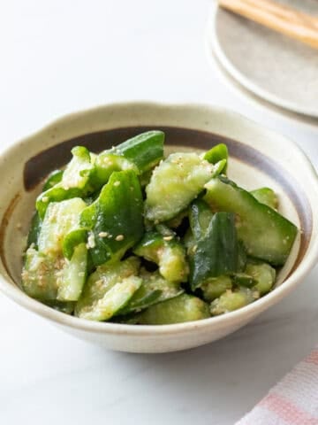 Umami Kyuri (Japanese umami cucumber salad)