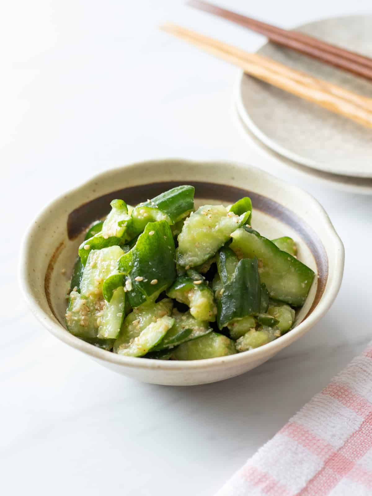 Umami Kyuri (Japanese umami cucumber salad)