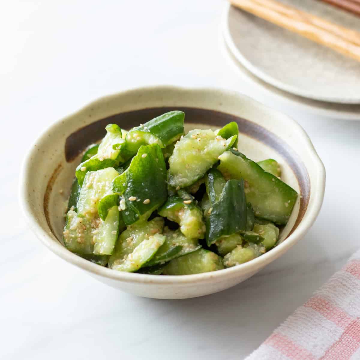 Umami Kyuri (Japanese umami cucumber salad)