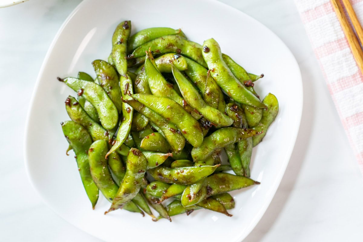 Edamame with Garlic and Soy Sauce