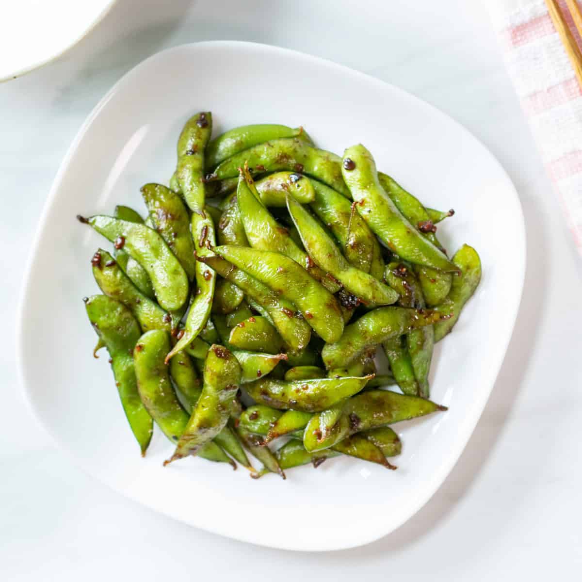 Edamame with Garlic and Soy Sauce