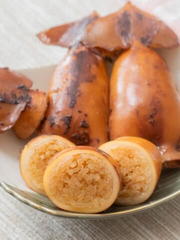 Ikameshi (Japanese squid stuffed with rice)