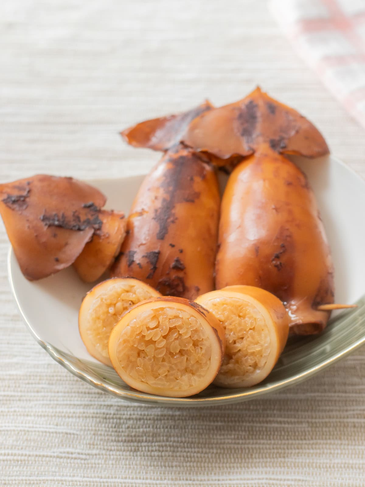 Ikameshi (Japanese squid stuffed with rice)