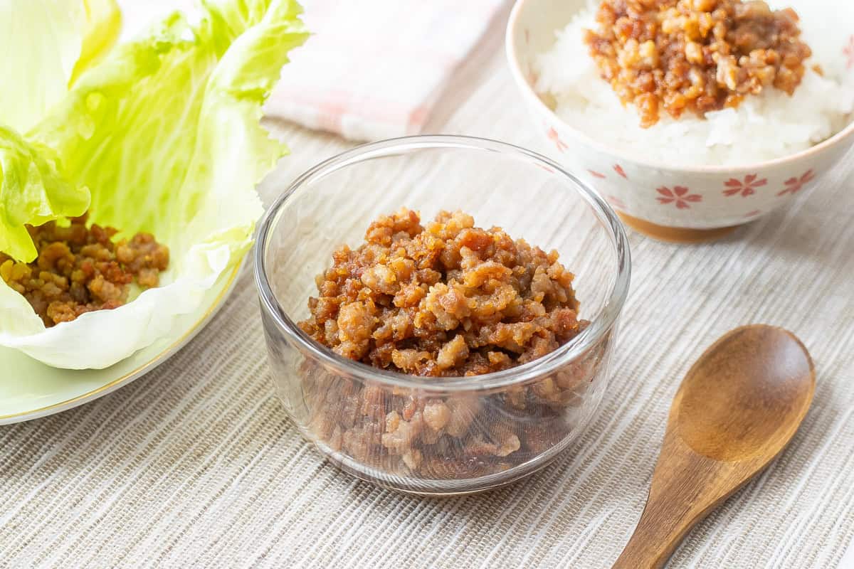 Niku Miso (miso-flavored ground meat)