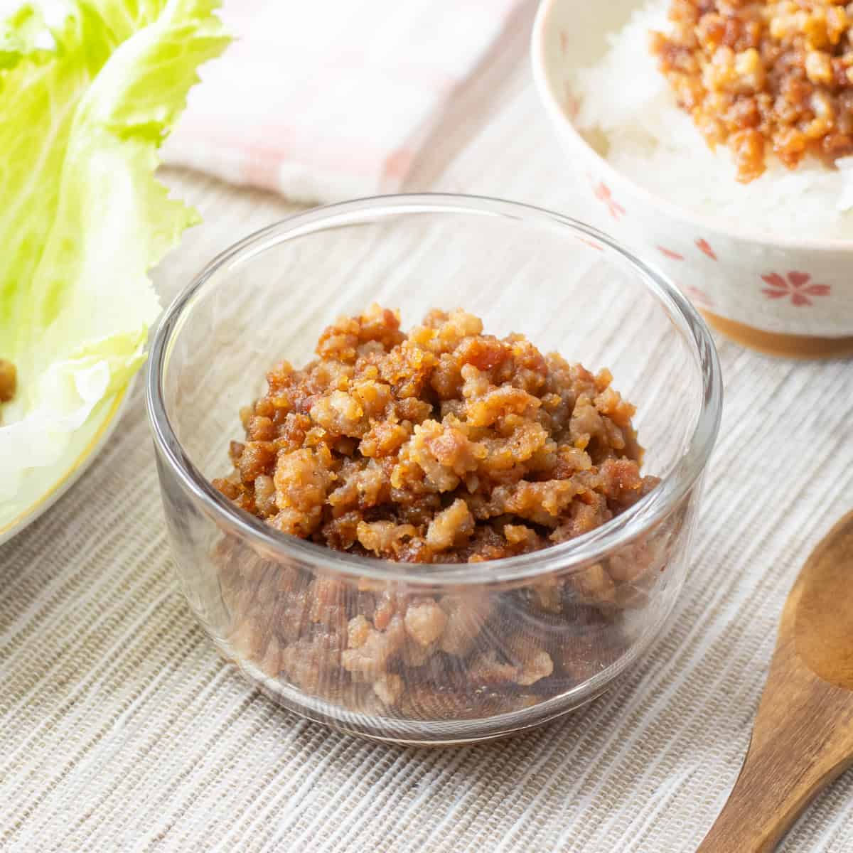 Niku Miso (miso-flavored ground meat)