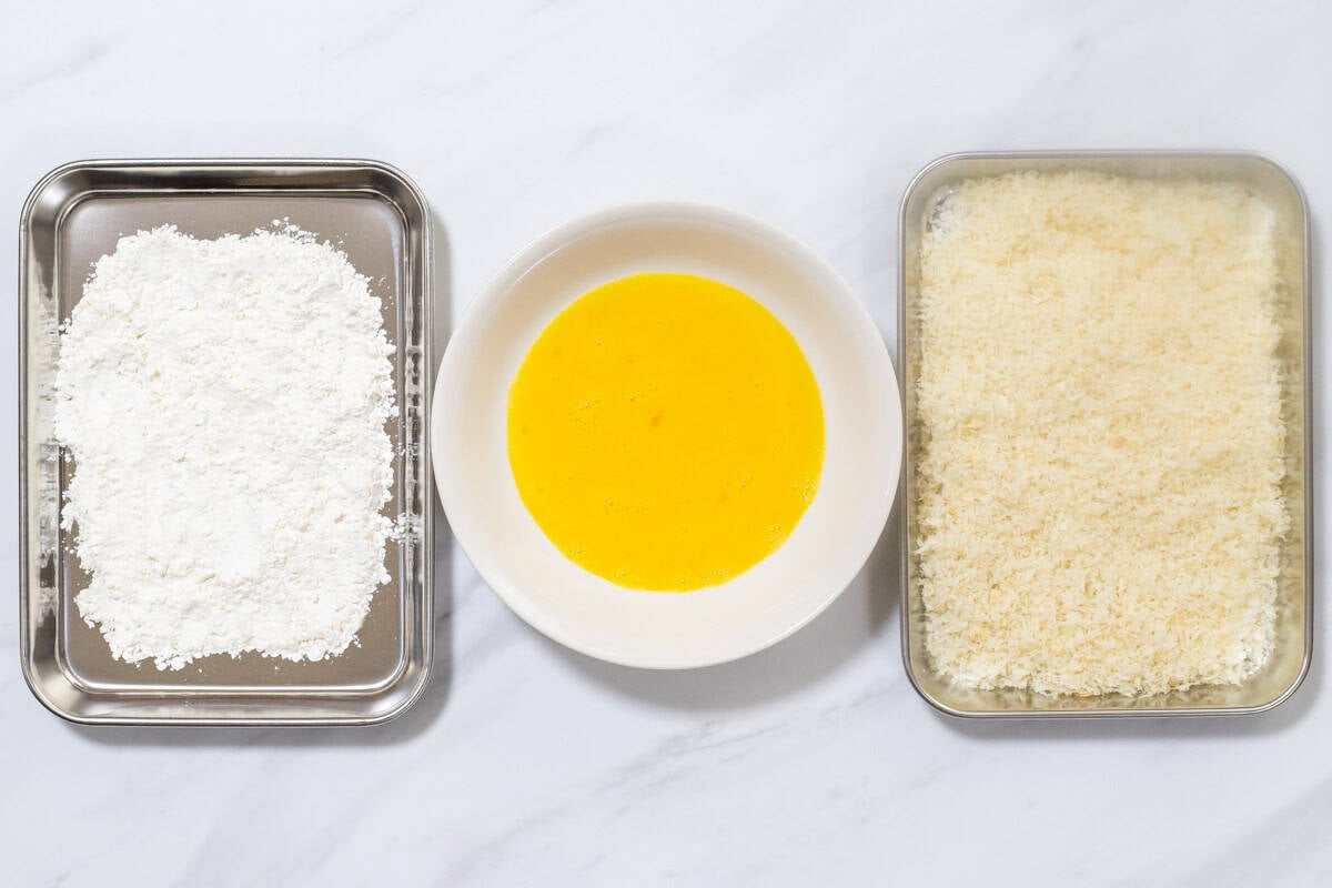 how to bread Japanese fry (furai) or katsu dishes