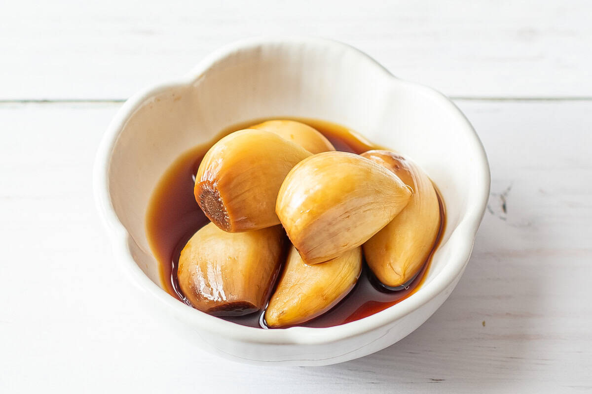 Japanese Soy Sauce Pickled Garlic