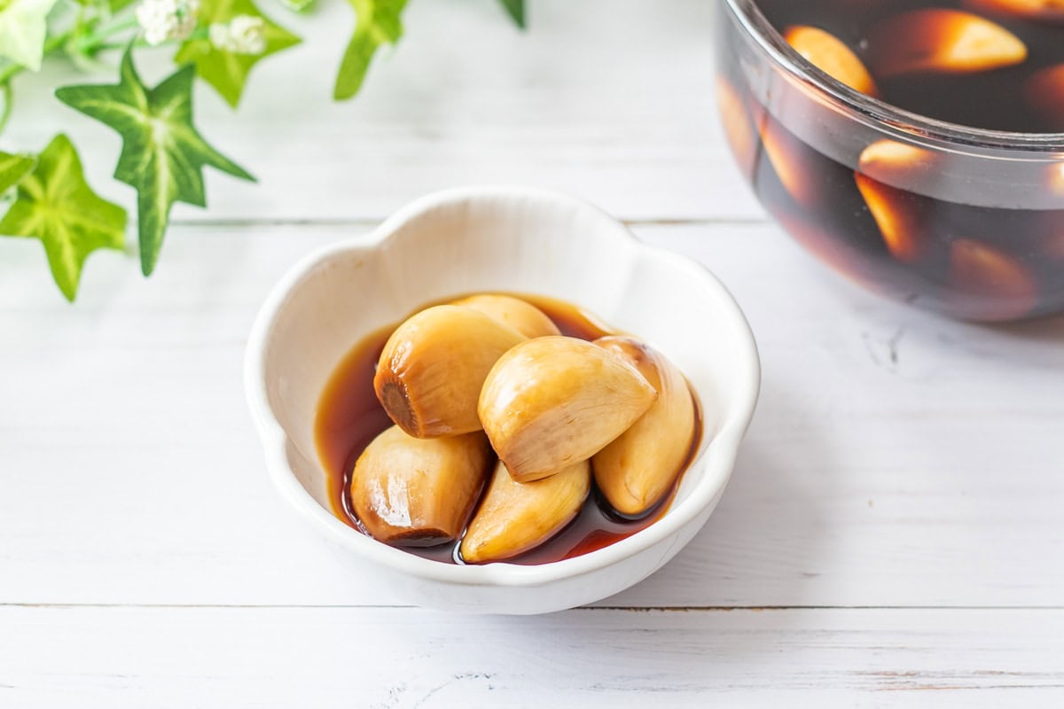 Japanese Soy Sauce Pickled Garlic