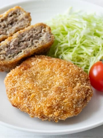 Menchi Katsu (Japanese ground meat cutlet)