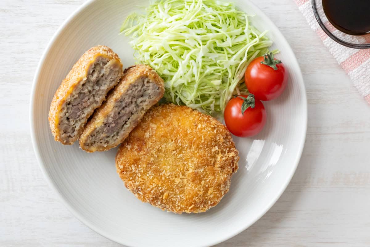 Menchi Katsu (Japanese ground meat cutlet)