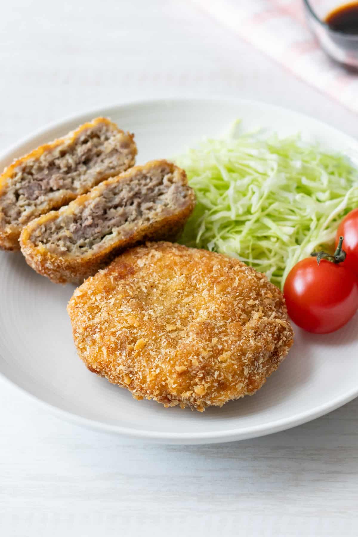 Menchi Katsu (Japanese ground meat cutlet)