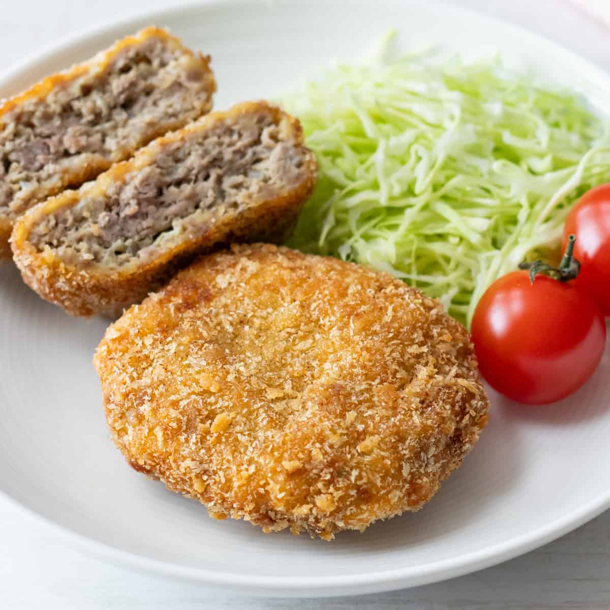 Menchi Katsu (Japanese ground meat cutlet)