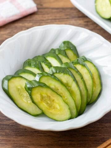 Cucumber Misozuke (Japanese miso pickles)