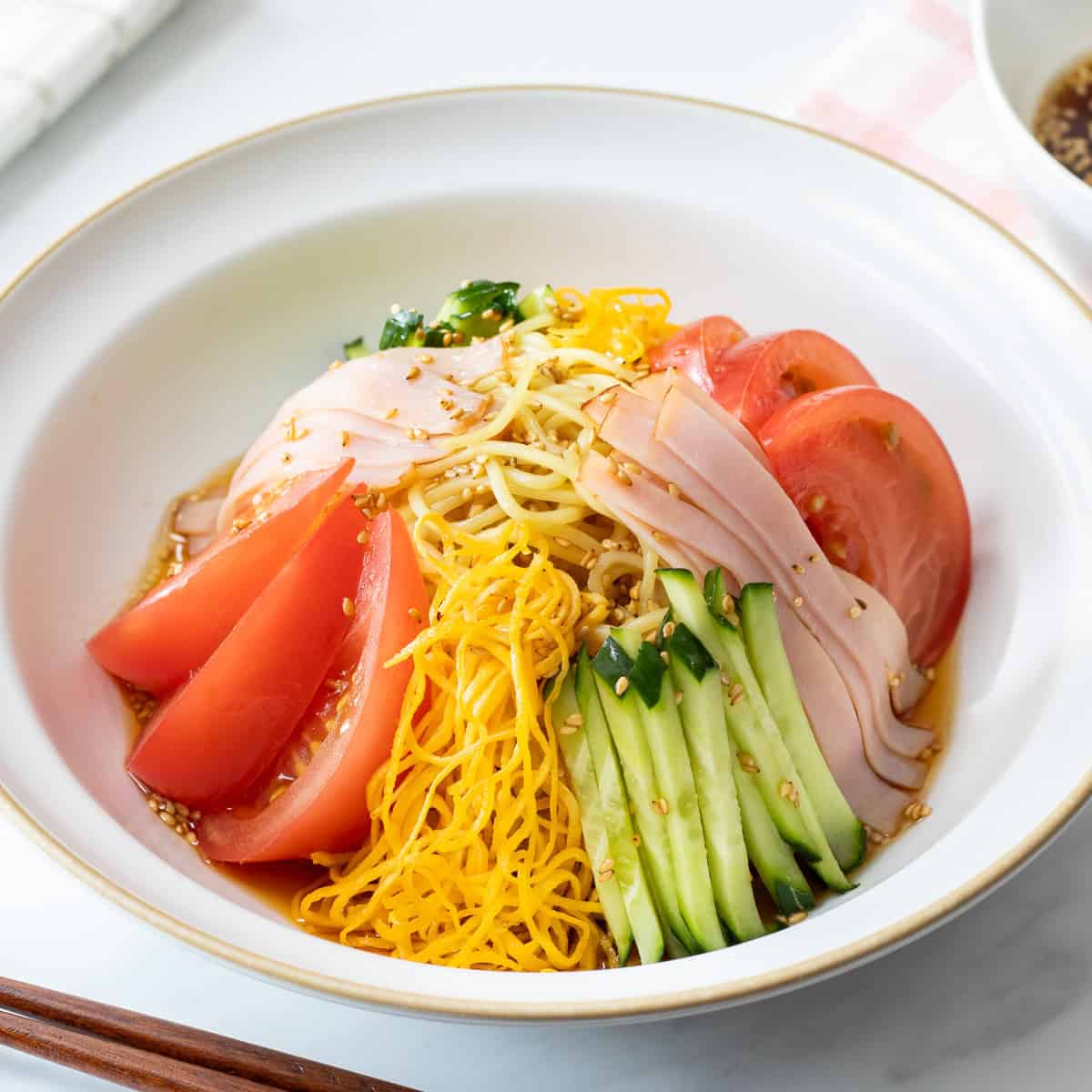 Hiyashi Chuka (Cold ramen salad)