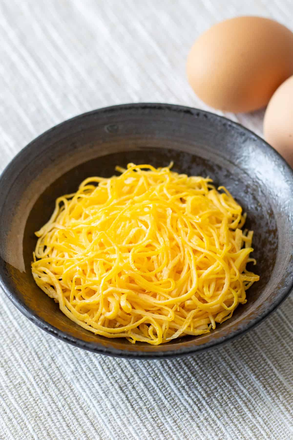 Kinshi Tamago (Japanese Thin Egg Strips)