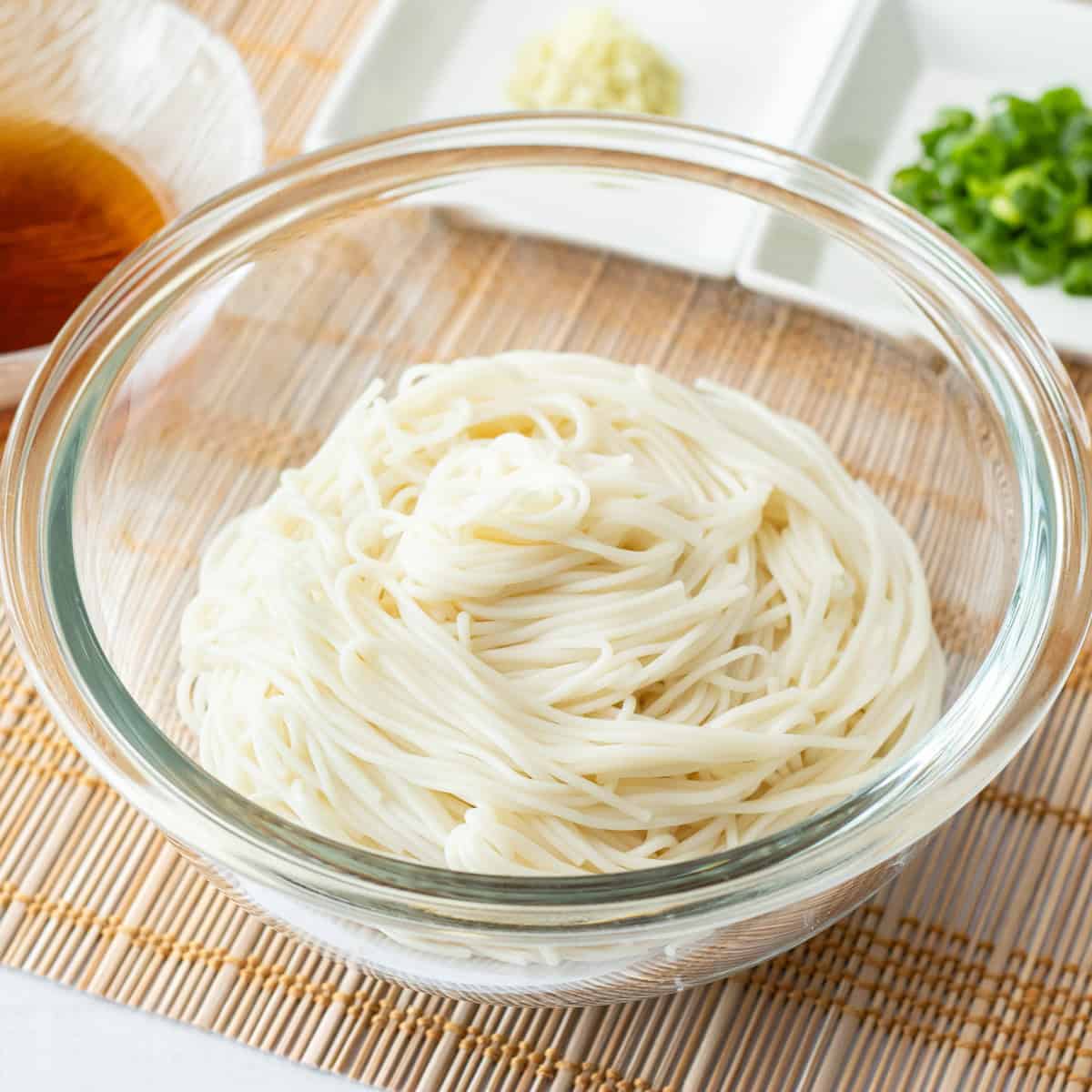 Somen (Cold thin noodles with dipping sauce)