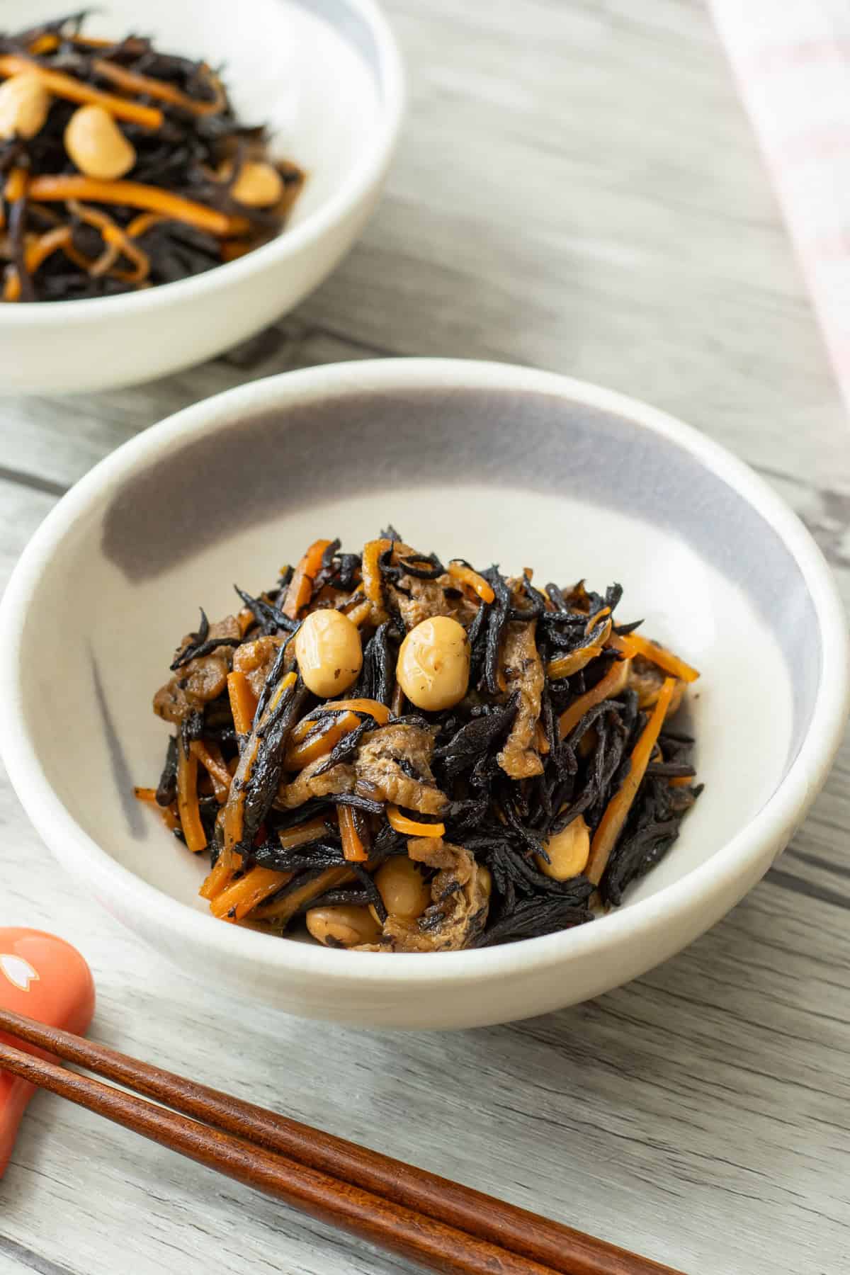 Hijiki-Ni (Japanese hijiki seaweed salad)