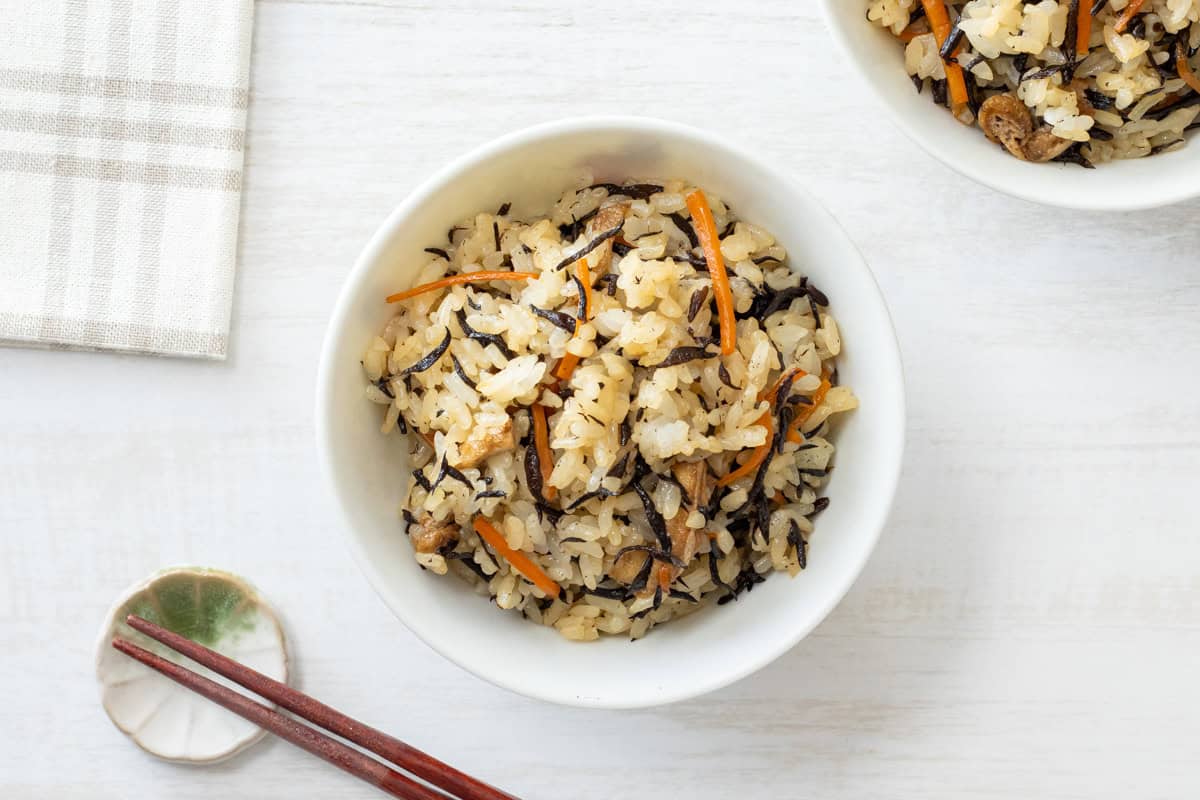 Hijiki Gohan (Hijiki seaweed rice)